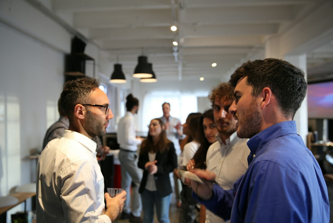 business team discussing digital tools