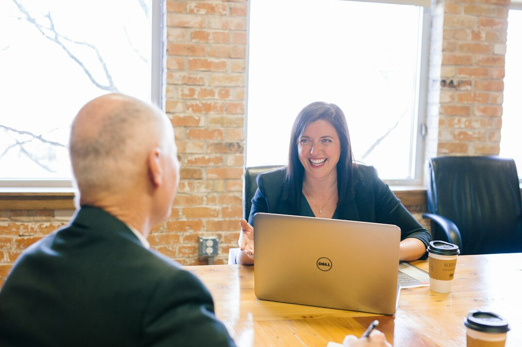 business meeting with clients