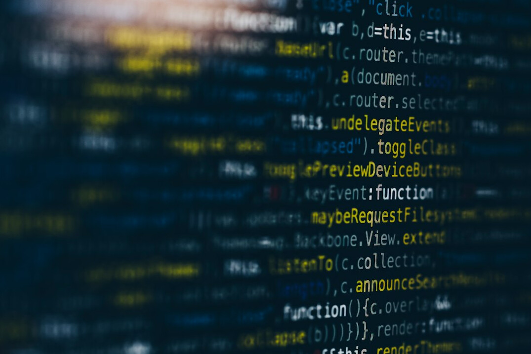 software code on screen