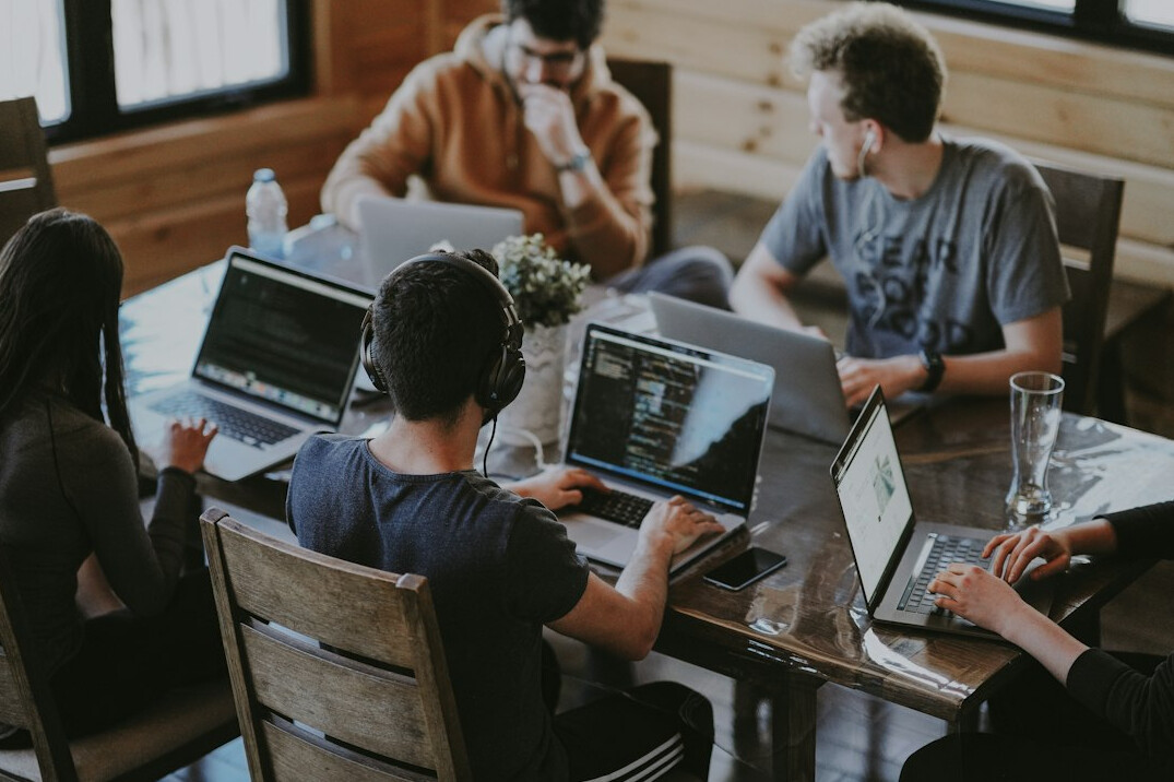 corporate programmers at work